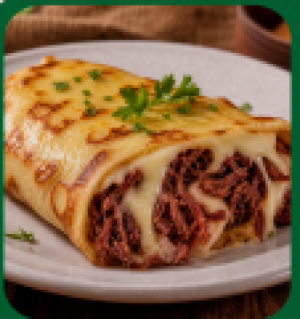 PANQUECA DE CARNE DO SOL AO CATUPIRY